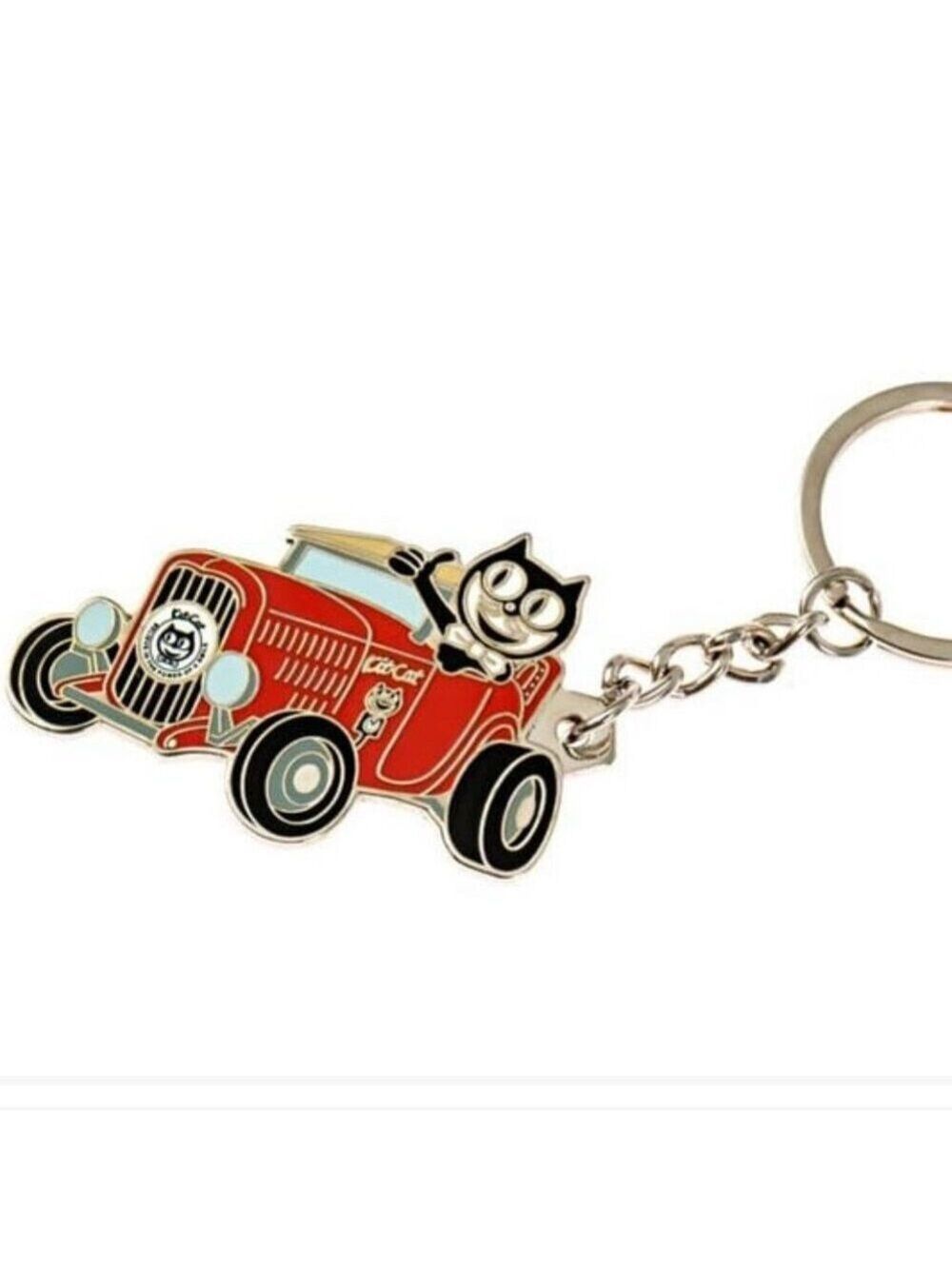 Kit-Cat Klock Red Roadster Keychain